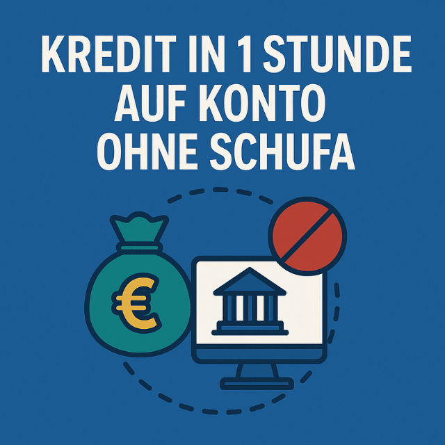 Kredit in 1 Stunde auf Konto ohne SCHUFA